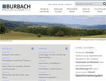 Tablet Screenshot of burbach-siegerland.de